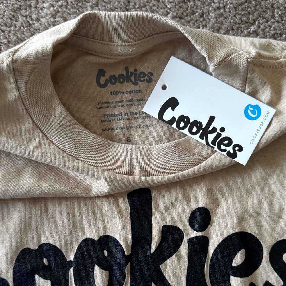 Cookies Tan Cannabis T‑Shirt - Picture 2 of 3